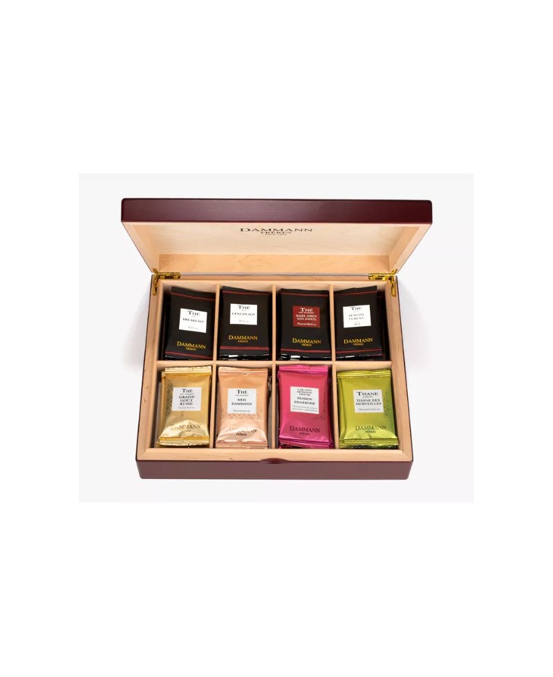 Coffret Bois 48 Sachets Damman