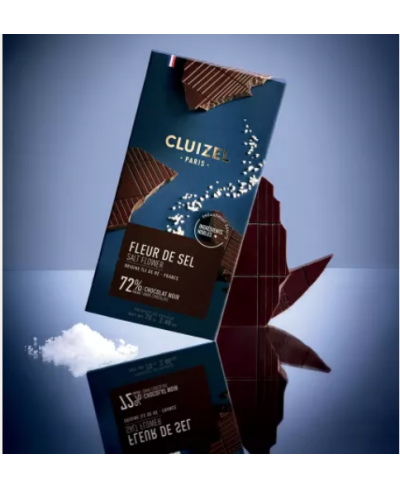 Tablette fleur de sel noir 72%