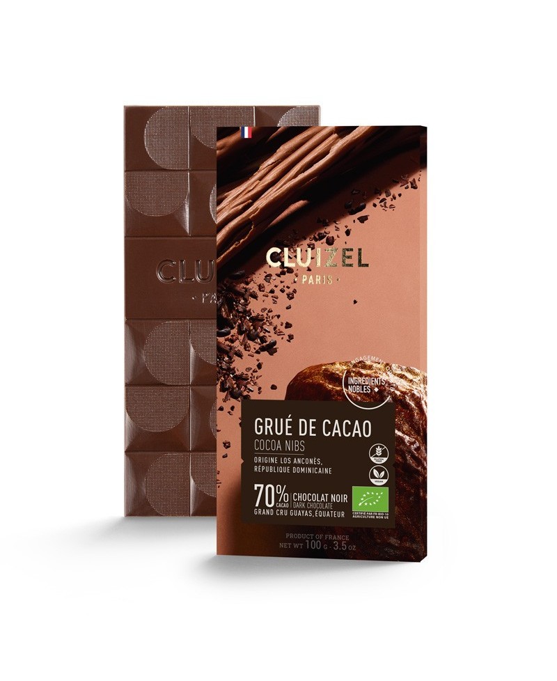 Tablette Grué de Cacao Noir 70%