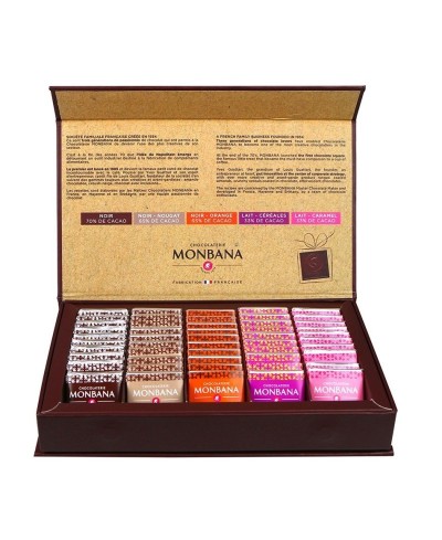 Coffret 50 Carrés Noir et Lait