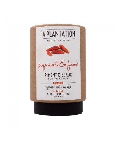 La Plantation - Piment Oiseaux Rouge Fumé Entier