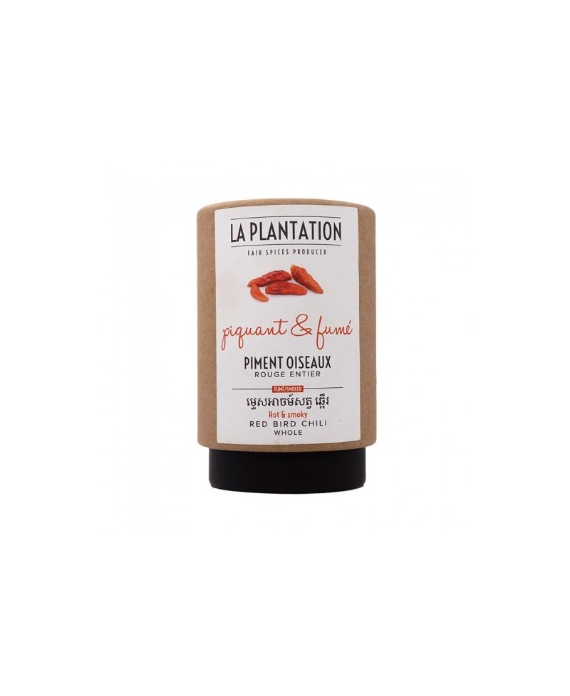 La Plantation - Piment Oiseaux Rouge Fumé Entier