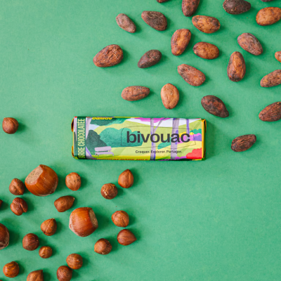 BARRE BALADE - Chocolat dark milk 55% - Noisette grillée