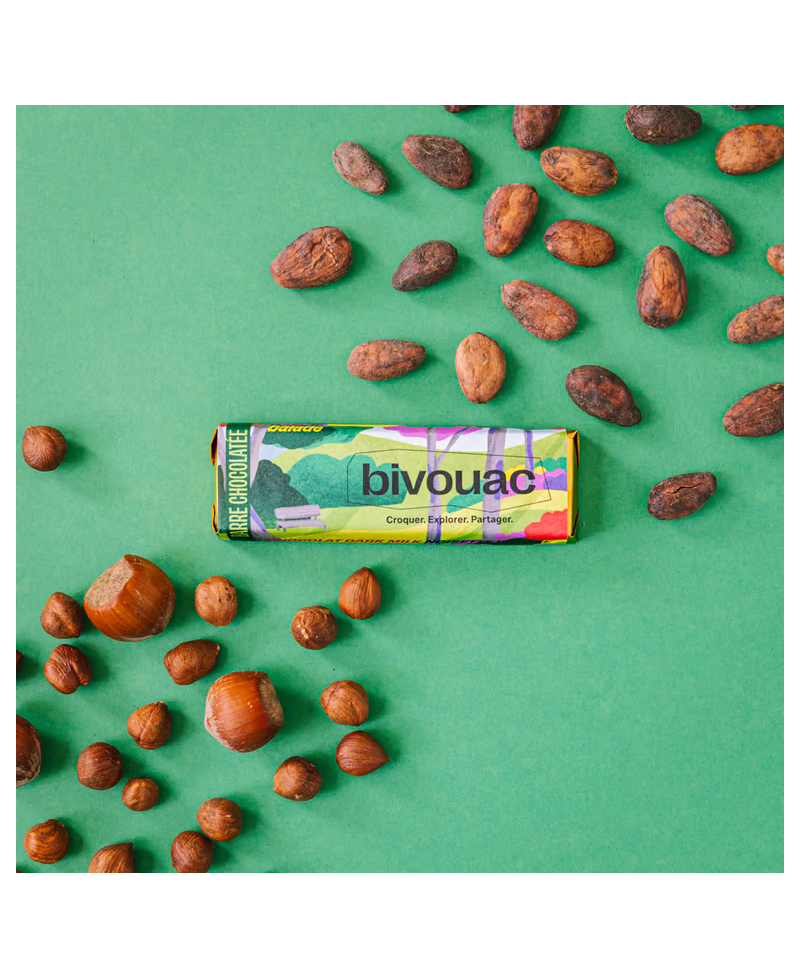 BARRE BALADE - Chocolat dark milk 55% - Noisette grillée