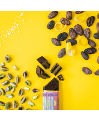 BARRE SPLASH - Chocolat noir - Praliné pistache - Citron