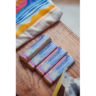 BARRE SPLASH - Chocolat noir - Praliné pistache - Citron