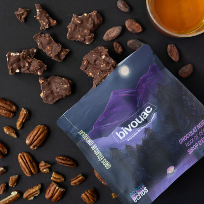 SNAP ECHOS - Chocolat noir - Noix de pécan - Sirop d'érable